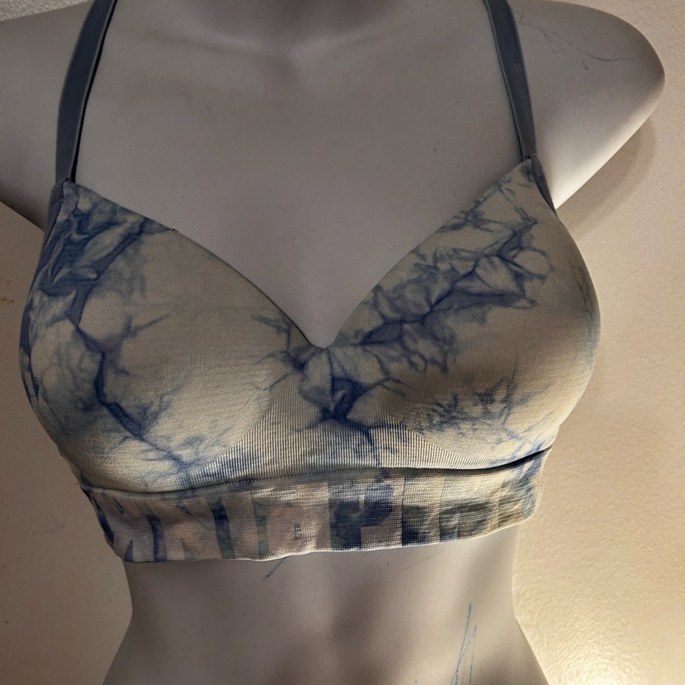 PINK Victoria's Secret Blue Marble Bralette